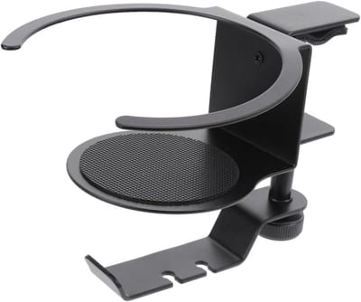 Hoofdtelefoon standaard - Headset houder - Bureau organiseren - Met bekerhouder - 20 cm lengte - Zwart