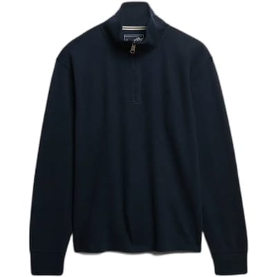 Geribde trui met ritskraag Superdry