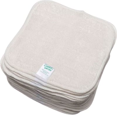 Cheeky Wipes - Wasbare Billendoekjes Bamboe Wit - 25 stuks - Super Zacht en Absorberend - Babydoekjes voor Gezicht en Billen