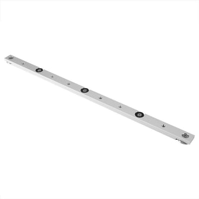 Verstekrail Aluminium - Geleiderail Schuifmaat - Houtbewerking Tafelzaag - Soepel Glijdende Slee - 450 mm - Zilver