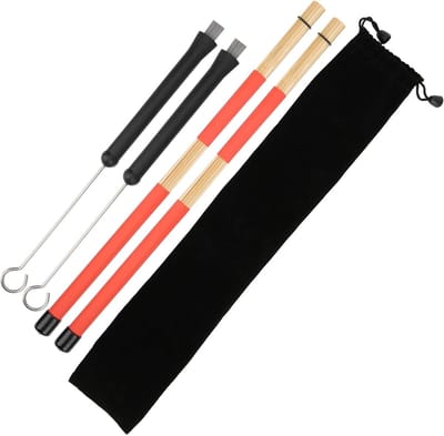 Retractable Metal Drumstick Borstelset met 19 Bar Drumsticks voor Percussie Accessoires en Drumstel, Ideaal voor Jazzdrummers en Muziekenthousiastelingen