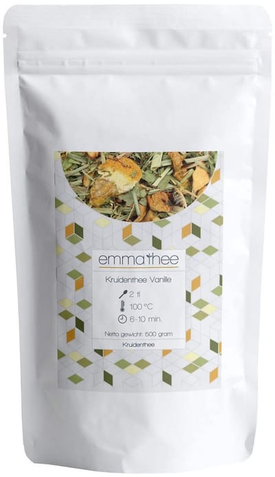 Kruidenthee Vanille 500 gram - Losse Thee - Blend - Zoet - Romig - Verfrissend