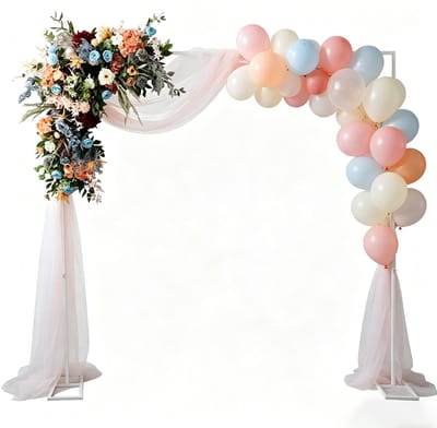 Dailygoods- Bruiloftboog Goud - Achtergrond Standaard - Decoratie Bruiloft - Verjaardagsfeesten - Jubileumfeesten - Stabiele Basis - Decoratieboog