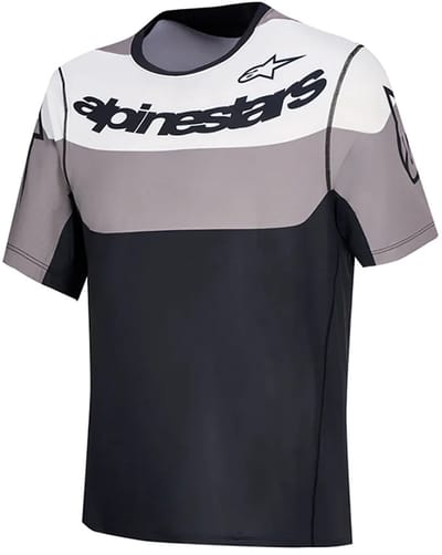 Alpinestars Bicycle A-dura Race Korte Mouw Enduro Trui Grijs M Man