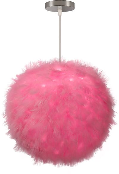 Hanglamp Modern Veren 30cm Kroonluchter Slaapkamer Plafondlamp Ronde voor Woonkamer Roze