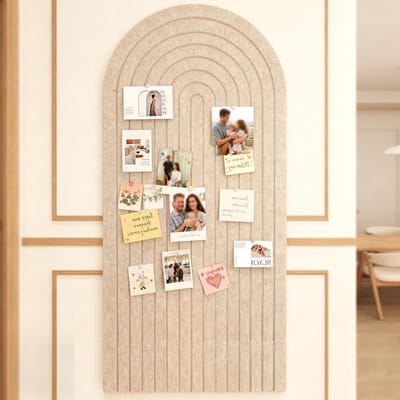 Vouwbaar Fotobord Zelfklevend 60 x 120 cm Met Ronde Hoeken voor Kinderkamer, Decoratief Prikbord van 1 cm Dikke Vilt voor Memos, School en Thuisgebruik