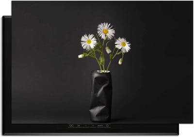 KitchenArt - Urban Daisy - Inductie Beschermer - 90x50 cm - Kookplaat Beschermer - Luxe Afdekplaat Inductieplaat - Anti-slip & Oprolbaar - Beschermmat Inductiekookplaat
