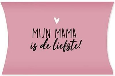 Gondeldoosjes Mijn mama is de liefste - Moederdag / Verjaardag  - Traktatiedoosjes - Geschenk Verpakking - Uitdeel Doosje - Feest - en cadeaudoos - Snoepdoosje | Gift - Leuk verpakt - Inpakdoosje - 12 cm