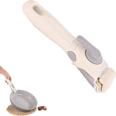 Afneembare Panhandgreep - Kookgerei Grip - Veilig Koken - Hittebestendig Ontwerp - 195 cm Lengte - Beige