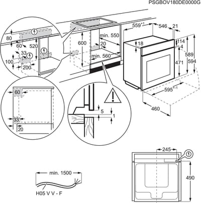 Electrolux KOBBS39WX 70 l 3500 W Roestvrijstaal