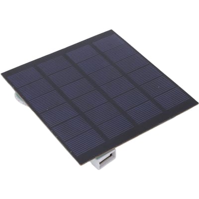 Panneau Solaire 1.5W 6V Taux de Conversion Élevé Économie d'Énergie Haute Stabilité Panneau de Charge Solaire pour DIY gray
