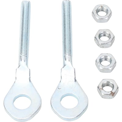 2 STUKS Kettingspanner Roestvrij Staal Roestvrij Lange Levensduur voor ATV 50 70 90 110 125 250cc Crossmotor white