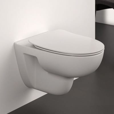 Ideal Standard life A wall-hung WC round without flush rim T452201