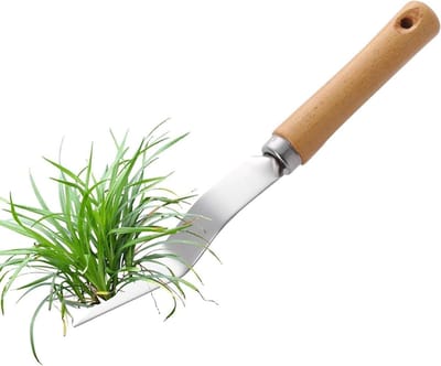 Onkruidverwijderaar Tuin - Grasverwijderaar Hark - Onkruid Wieden - Roestvrij Staal - 13 cm - Enkel kenmerk