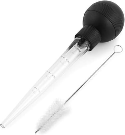 Oliedruppelaar met Borstel voor Barbecue en Keuken - Marinade Injector voor Vlees en Kalkoen