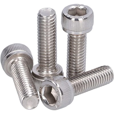 30 Pièces Boulons à Vis M6 Acier Inoxydable 304 A2?70 Jeu de vis à tête cylindrique à six pans creux DIN 912 M6x20