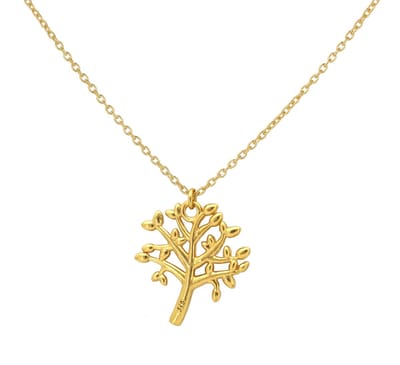 ARLIZI 1980 Ketting tree of life levensboom - verguld - 44 cm