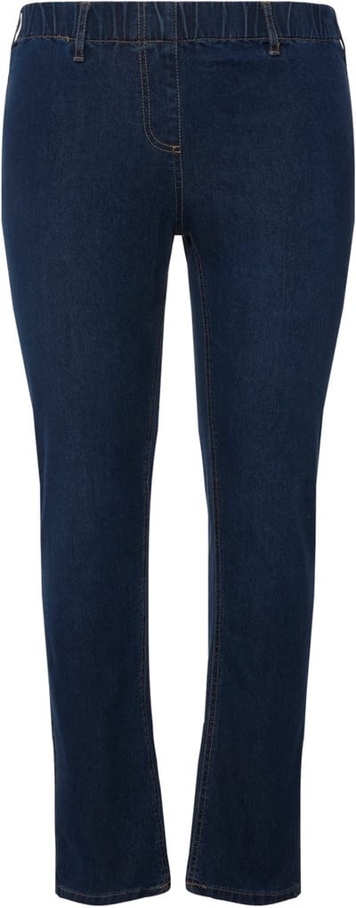 Ulla Popken - Dames - Denim jegging SIENNA - Blauw denim - Maat 21