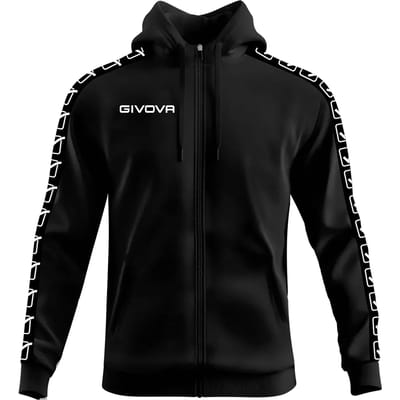 Sweatshirt capuchon met volledige rits Givova