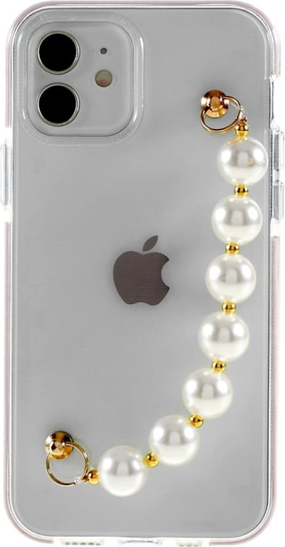 Peachy Parels TPU hoesje geschikt voor iPhone 12 en iPhone 12 Pro - transparant