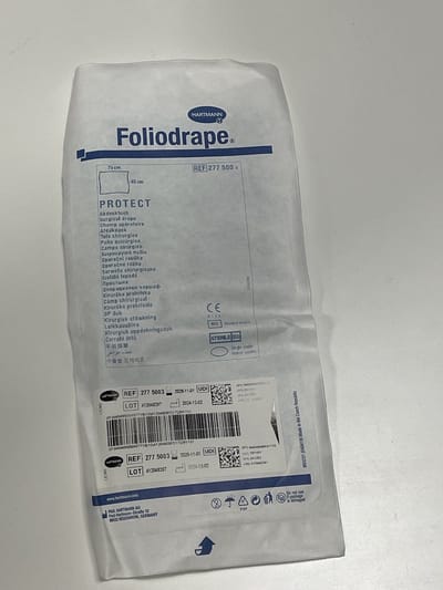 Hartmann - Foliodrape Afdekdoek 75 cm x 45 cm - 65 stuks per doos