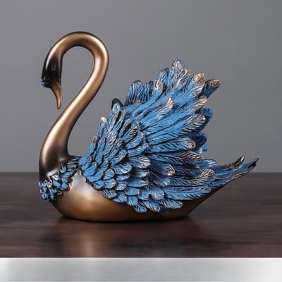 Moderne Lichte Luxe Koppel Zwanen Ornamenten Meubels Woonkamer Entree Wijnkast TV-meubel Hars Ambacht Decoratie