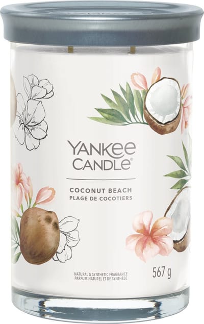 Yankee Candle - Coconut Beach Large Tumbler Geurkaars - 100 branduren - twee lonten