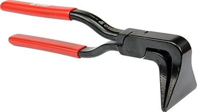 Metaal buigplaten - Blad metaal - Metaal bewerken - Gebogen 90 graden - 280 mm - Zwart Rood