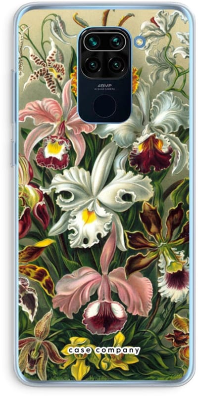 Case Company® - Hoesje geschikt voor Xiaomi Redmi Note 9 hoesje - Haeckel Orchidae - Soft Cover Telefoonhoesje - Bescherming aan alle Kanten en Schermrand