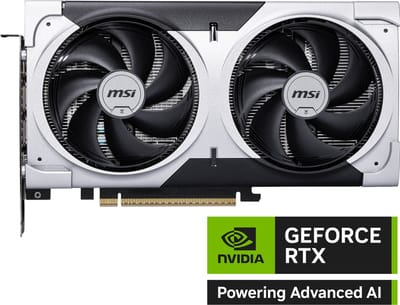 MSI NVIDIA GeForce RTX 5060 Ti 8G VENTUS 2X OC PLUS - 8GB - GDDR7 - PCIe 5.0 - 1x HDMI 2.1b - 3x DisplayPort 2.1a