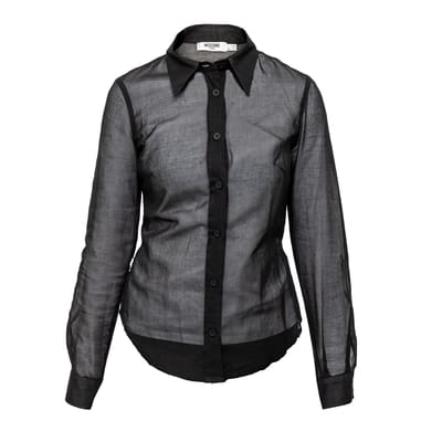 Moschino jeans doorschijnend katoenen shirt - jaren '10