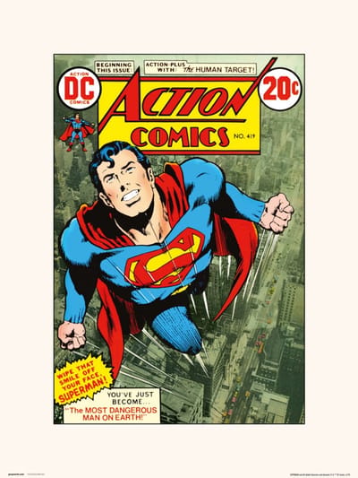 DC ACTION COMICS 419 - Art Print 30x40 cm