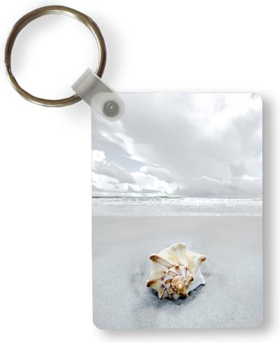 Sleutelhanger - Schelp - Strand - Lucht - Uitdeelcadeautjes - Plastic