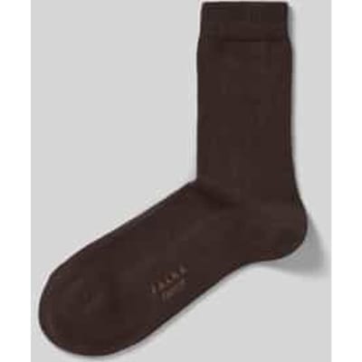 FALKE Family eenkleurig katoen sokken dames bruin - maat 35-38