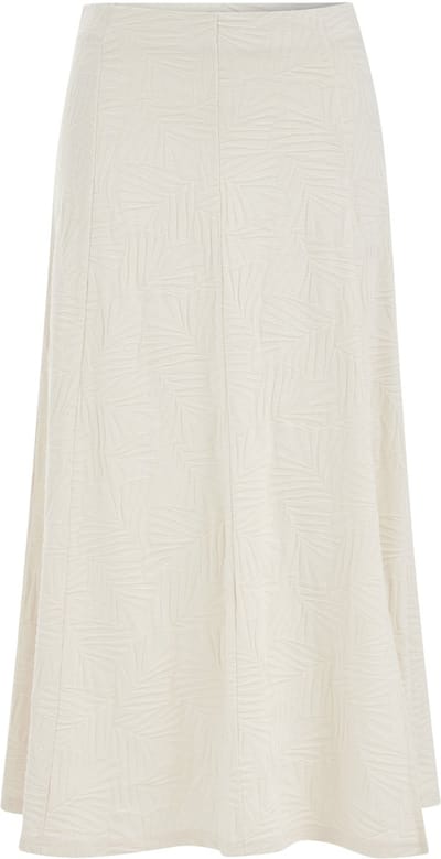 WE Fashion Dames jersey midi rok met jacquard structuur