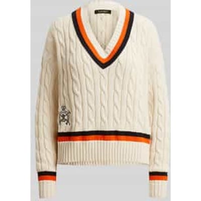 Regular fit gebreide pullover van puur katoen
