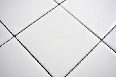 Mozaïektegels Keramiek - Mozaïekmatten - Muur Decoratie - Glanzende Afwerking - 298x298mm Blad - Wit