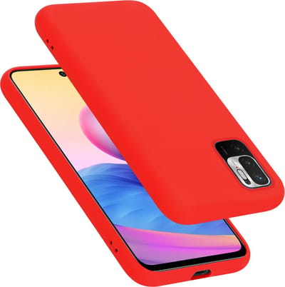 Cadorabo Hoesje geschikt voor Xiaomi RedMi NOTE 10 5G / POCO M3 PRO 5G in LIQUID ROOD - Beschermhoes gemaakt van flexibel TPU silicone Case Cover
