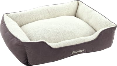 Flamingo Alisha - Mand Honden - Mand Alisha Rechthoekig Donker Taupe 80x67x22cm - 1st - 133815 - 1st