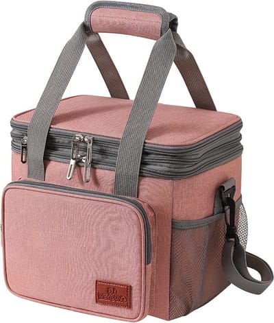 Livano Koelbox - Koeltas - Frigobox - Autokoelbox - Lichtgewicht - Coolbox - Wielen - Draagbaar - Roze
