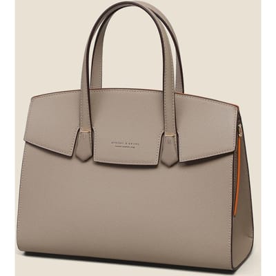 Nieuwe Herfst en Winter Echt Lederen Handtas Grote Capaciteit High-end Schoudertas Crossbodytas gray
