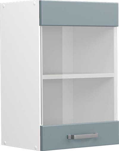 Vicco R-Line Glazen keukenkast – 40 cm Blauw-grijs