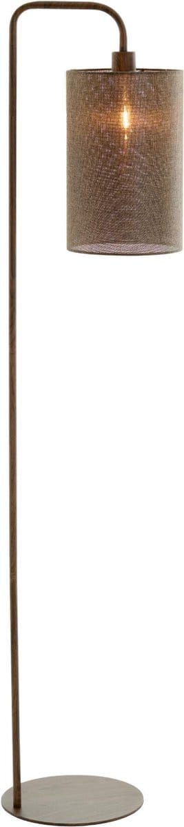 Light & Living Vloerlamp Donio - Bruin - 33.5x28x155cm - Modern - Staande lampen voor Woonkamer - Slaapkamer