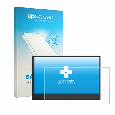 upscreen - Screenprotector voor Lenovo L16 Mobile Monitor 16" - Folie Beschermfolie transparant antibacterieel