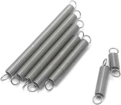 Veren Set - Kleine Spiraalveren - Reparaties Uitvoeren - Roestvrij Staal - 15mm Lengte - Zilverkleurig