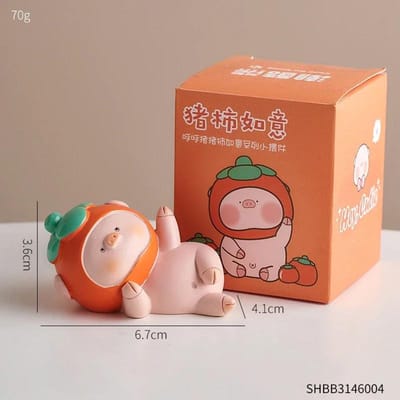 Minimalisme Décorations d'Animaux Mignons Statue de Cochon Moderne et Adorable Ornement de Bureau de Chambre à Coucher Artisanat en Résine Accessoires de Décoration de Chambre à Coucher brown
