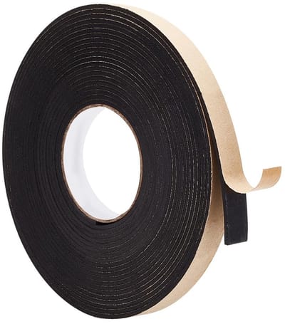 Dailygoods- Afdichtingsstrip 10 m - Zwart Schuim - Zelfklevend - 20 mm x 3 mm - Koudebescherming - Waterdicht en Vervormbaar - Isolatiestrip