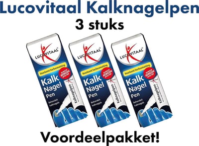 Lucovitaal Kalknagelpen - Voorkomt Herbesmetting - Klinisch Bewezen Effectief - Kalknagels - 3x4 ml