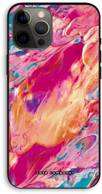 Case Company® - Hoesje geschikt voor iPhone 12 Pro Max hoesje - Pastel Echoes - Biologisch Afbreekbaar Telefoonhoesje - Bescherming alle Kanten en Schermrand