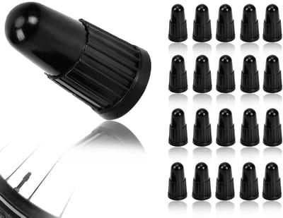 Dailygoods- Fietsventieldoppen 20 Stuks - Kunststof Ventieldoppen - Luchtventieldoppen - Stofbeschermkappen - Geschikt voor Racefiets/Mountainbike - Hoge Kwaliteit